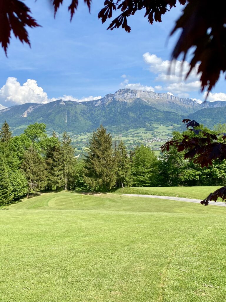 A golf course in Annecy, Haute Savoie